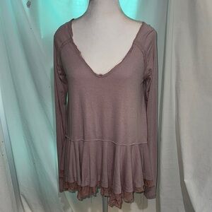 Women's Mauve We The Free "tangerine" tee size xs (oversized)